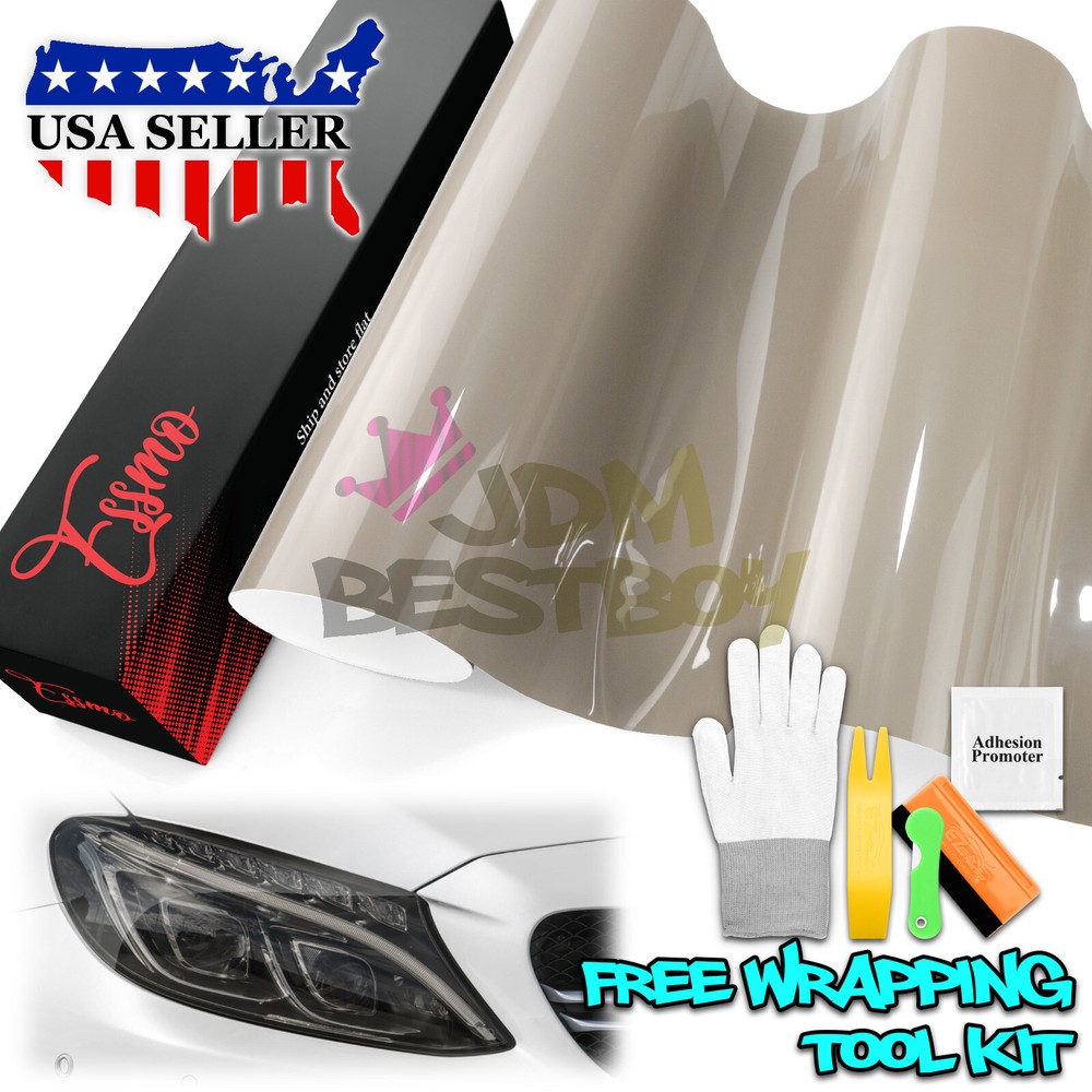 Headlight TPU Tint Gloss Light Smoke Black PPF Protection Film Tail Fog Light
