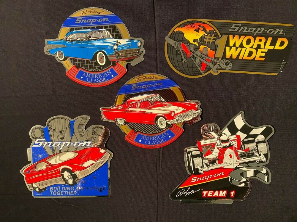 Snap On Tools Stickers 5 pack Vintage