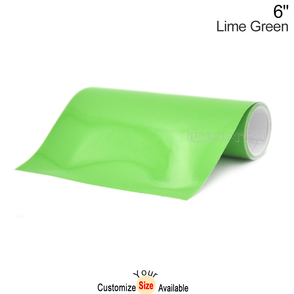 6″ x 78″ DIY Lime Green Racing Stripes Line Car Hood Vinyl Sticker Body Decals