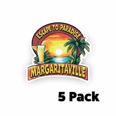 MARGARITAVILLE DECAL STICKER USA MADE TRUCK HELMET VEHICLE WINDOW CAR MULTI PACK