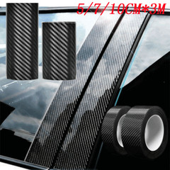 Car Accessories Carbon Fiber Vinyl Car Door Sill Scuff Plate Sticker Protector