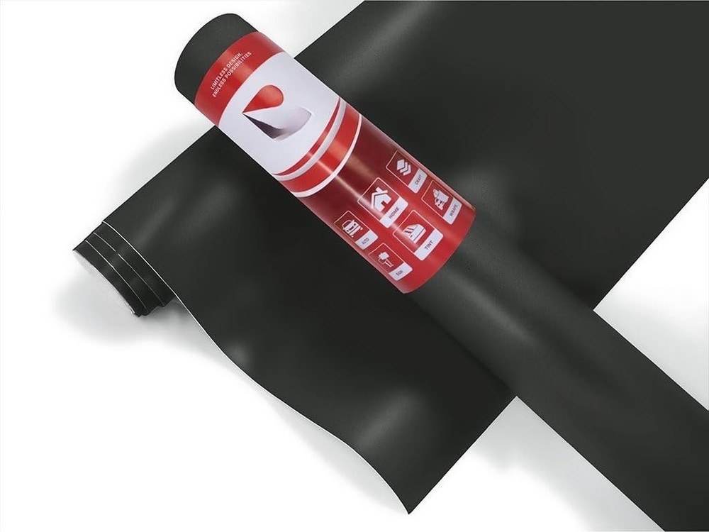 Matte Black- Dual Cast Lustrous Wrapping Film – Bubble Free Vehicle Sheet Roll