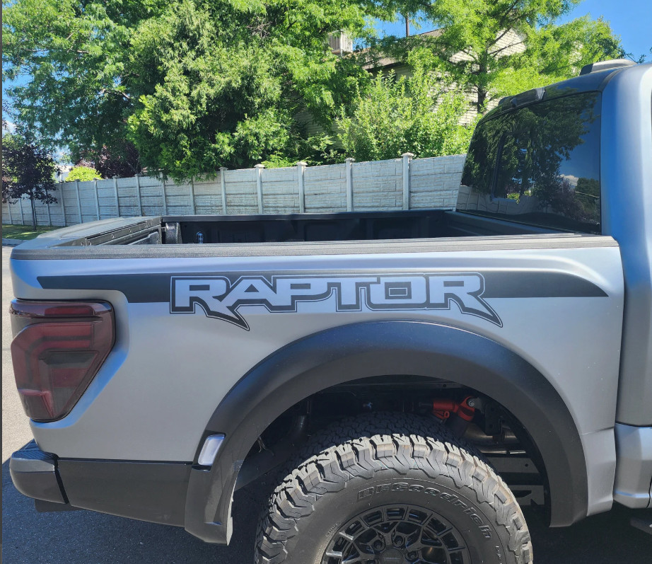 Ford F150 Raptor Side Bed Decals Rear Quarter Graphics Decals Both Sides
