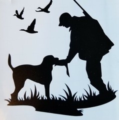 One waterproof Hunting Duck Decal for your Auto, Boat, any smooth surface 4″