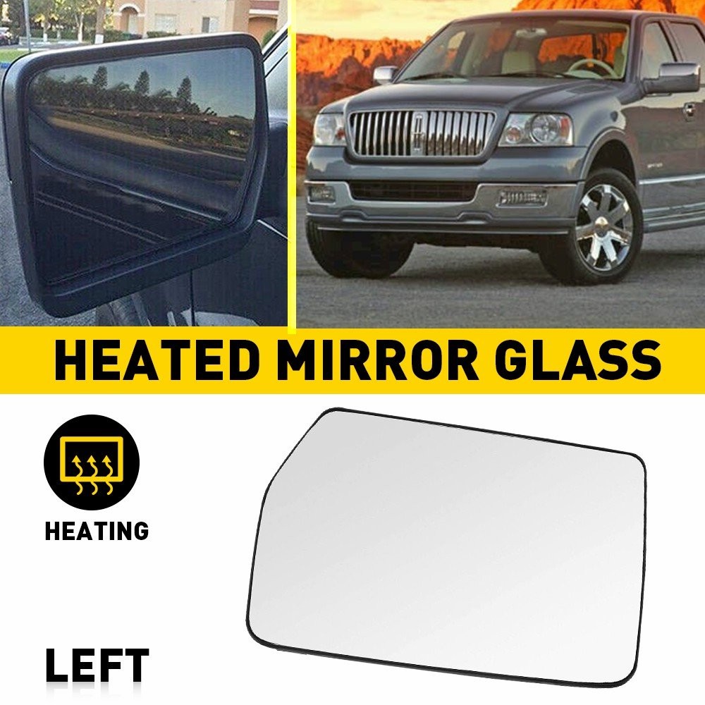 1/2Set Driver Left Mirror Power Side Glass Fit 04-10 For Ford F150 F-150 Mark LT