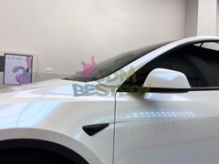 ESSMO PET Galaxy Dust Gloss White Blue Auto Car Vehicle Vinyl Wrap Decal Sticker