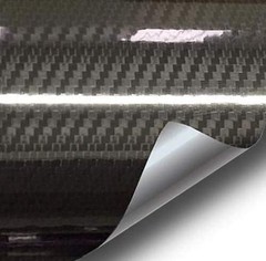 Durable Black Carbon Fiber Vinyl Wrap – Scratch & Grime Resistant 1.49ft x 5ft