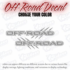 Off-Road Vinyl Decals 2PCS for Chevy Silverado Bedside Truck