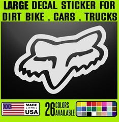FOX – 6″ to 30″ Off Road ATV Racing Decal Sticker Dirt Bike Motocross 4 Wheeler