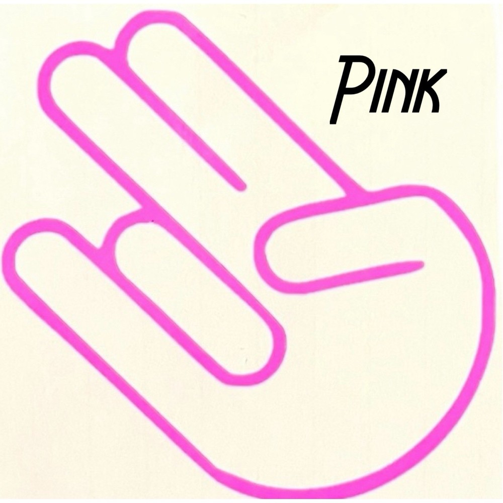 2 Pink 1 Stink Permanent Vinyl Decal Sticker Car Window & Bumper