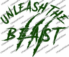 Unleash The BEAST,Beast Mode,12″x10″,Fitness,Motivation,Resolution,Vinyl Decal