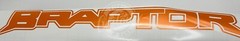 BRAPTOR Decal for Bronco Raptor Sticker Fits Bronco6g SVT Many Colors Sizes