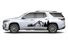 Mountains trees decal stickers graphic designs kit For Chevrolet Traverse Chevy