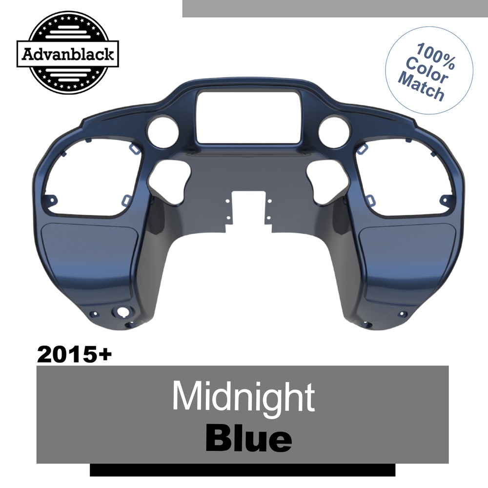 Midnight Blue Inner Fairing Glove Box Doors For 15+ Harley Road Glide FLTRX