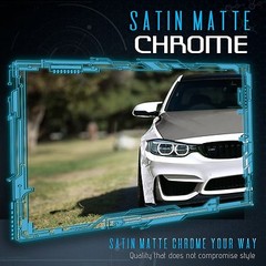 Satin Matte Chrome Metallic Vinyl Film Wrap Sticker Bubble Free Air – GUNMETAL