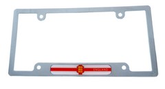 England Flag car License Plate Frame chrome plated plastic tag holder cover CP08