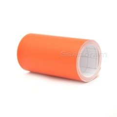 2x 3.54″ x 59″ Matte Orange Car Hood DIY Vinyl Tape Racing Stripes Sticker Decal