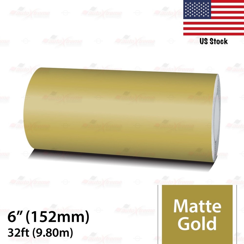 6″ Vinyl Pinstriping Pin Stripe Car Styling Tape Decal Sticker 152mm MATTE GOLD