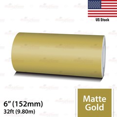 6″ Vinyl Pinstriping Pin Stripe Car Styling Tape Decal Sticker 152mm MATTE GOLD