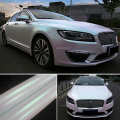 Satin Dawn White Whole Car SUV Truck Pearl Metal Flexible Vinyl Wrap Sticker US