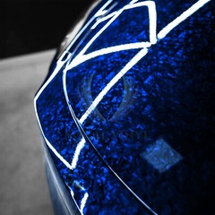ESSMO PET Marble Forged Gloss Carbon Fiber Royal Blue Vehicle Vinyl Wrap Decal