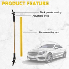 Adjustable Front Bumper Lip Splitter Strut Rod Tie Support Bar Universal 2pcs