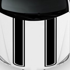 Racing Stripe Stickers Car Hood Bonnet Body Side Decals Waterproof Decoration