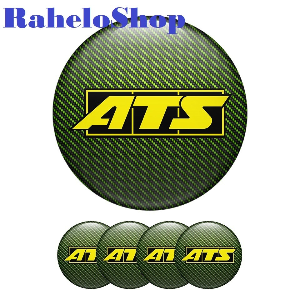 ATS Speed Logo Stickers Wheel Emblem Set of 4xAll sizes Epoxy Silicone 3DPrint