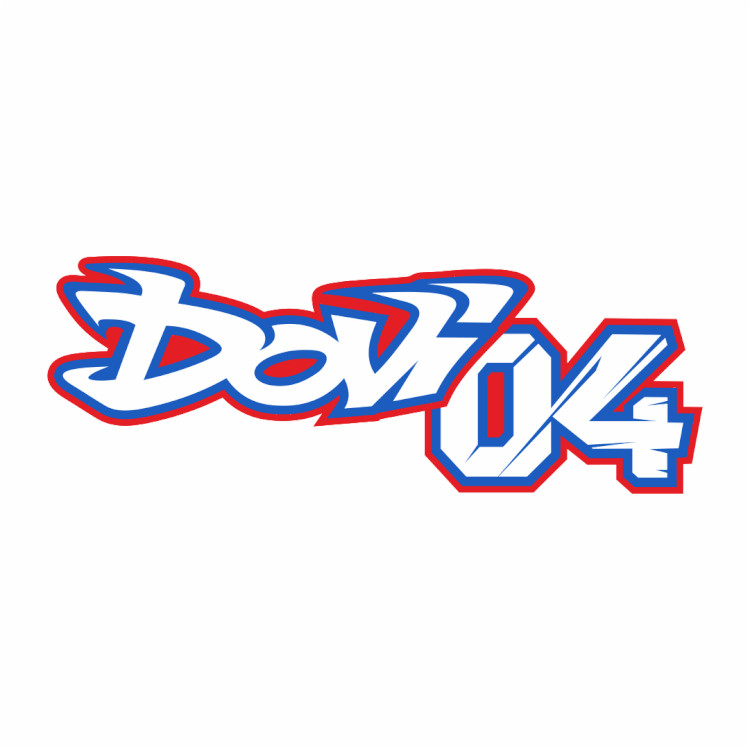 SW A Gloss Laminate sticker of Dovi04 for rider Andrea Dovizioso – Small /1198