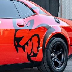XL Hellcat Decal Both Sides Dodge Charger Challenger | Vinyl Sticker Pair