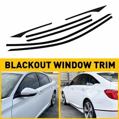 Chrome Delete Blackout Overlay for 2018-22 Honda Accord Sedan Window Trim M
