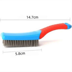 Stainless Steel Wire Brush with Ergonomic Handle for Rust & Weld Slag Removal