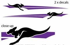 900mm Stripes with Kangaroo Vehicle Boat RV Campervan Caravan Motorhome D