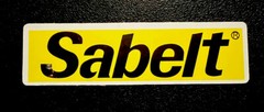 Sabelt Harnesses Sticker. *Matte*Finish Approx Size: 3-1/2”X 1”. Self Adhesive