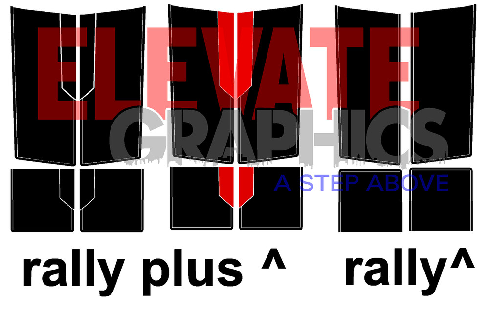 2014-2015 For Chevy Silverado Graphics Rally Hood Tailgate Decals Stripes