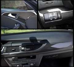 3/5/7/10cm Black Glossy 6D Carbon Look Vinyl Tape Stripes Wrap Pillar Roof Doors