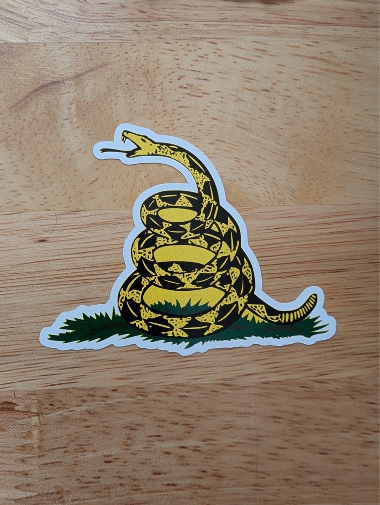 GADSDEN FLAG 2A Don’t Tread On Me Snake Sticker -UV proof 3″- Choose MULTI PACK