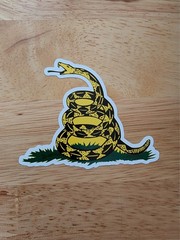 GADSDEN FLAG 2A Don’t Tread On Me Snake Sticker -UV proof 3″- Choose MULTI PACK