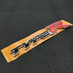 1PC NEW Genuine Type R Racing Sport Chrome Red Badge Fit Honda Civic Rear Emblem