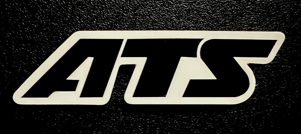 ATS Sticker *Glossy*Finish. Approx Size: 3.25”X 1”inch Black Letters. Self Adhe