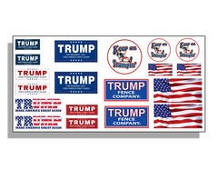 Trump R/C 1/10th Scale Bumper Sticker Decal Body Crawler vinyl Sheet 1:10 RC