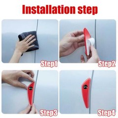 4pcs Car Door Edge Guard Strip Anti-Scratch Protector Stickers Car Accessories