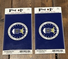 Flag It Self Adhesive Vinyl Decal US Air Force Flag Made In USA Lot Of 2