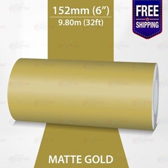 MATTE GOLD 6″ PIN STRIPE Car Model Motorcycle Decal TAPE Vinyl Sticker 152mm