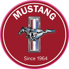 Ford Mustang GT American Racing Motorsport Vinyl Sticker Decal Car Wall Cornhole