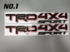 2PC TRD OFF ROAD SPORT TOYOTA RACING DEVELOPMENT 4X4 DECAL Emblem Vinyl STICKER