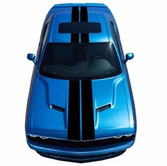 9″ Double Center Racing Stripes Vinyl Decal (Fits CHALLENGER & CHARGER)