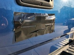 Gloss Black (2) Decal Overlay U-Cut for Chevy Bowtie Emblems Carbon AVAILABLE