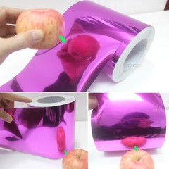 4in Wide Mirror Chrome Vinyl Wrap Tape Sticker Car Phone Film Trim Decor / Decal