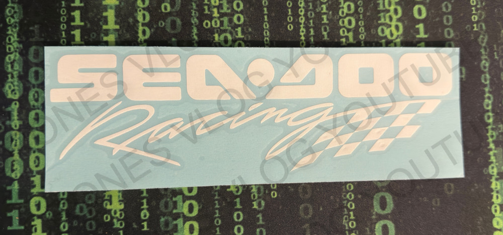 Seadoo Racing BRP Pwc Watercraft window DECAL/STICKER 8” White